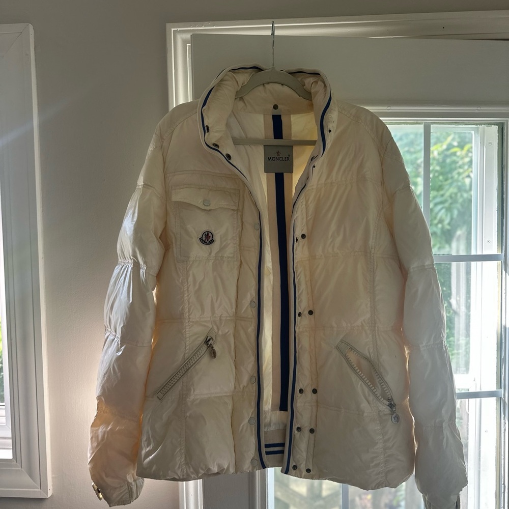 Moncler Off-White Quilted Jacket